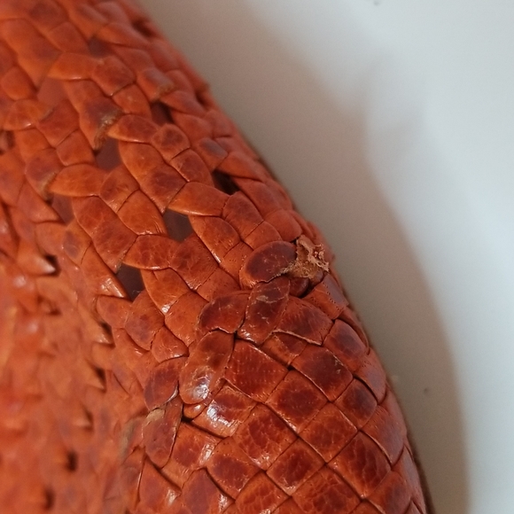 Audrey Brooke Vero Cuoiro Orange Flats - Picture 6 of 8